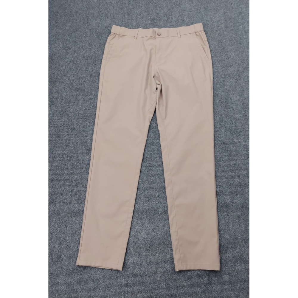 JACK ARCHER Jetsetter Pants Mens 34x32 Oak Khaki Slim Fit Chino Golf Tech